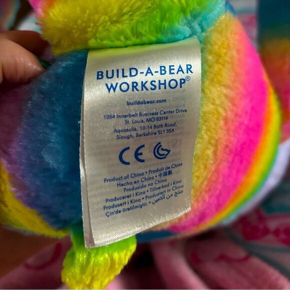 NWOT … BUILD A BEAR WORKSHOP “Rainbow” Bear - Picture 3 of 3